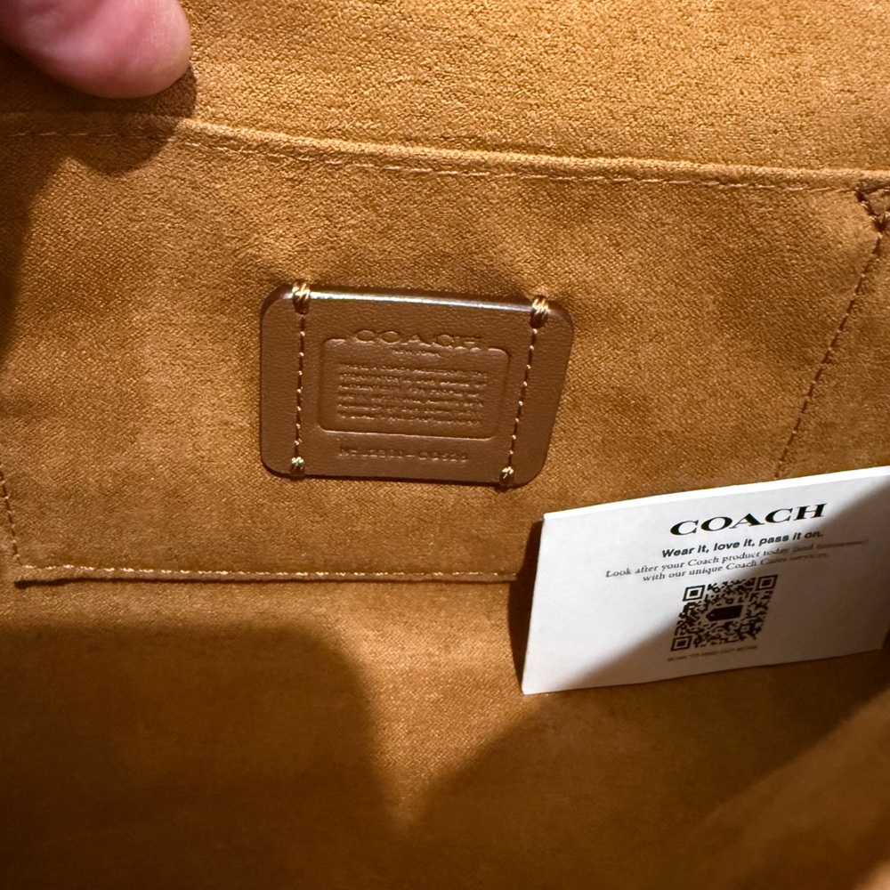 Coach Sequin Clutch/Crossbody in Lilac NWT - Picture 8 of 11